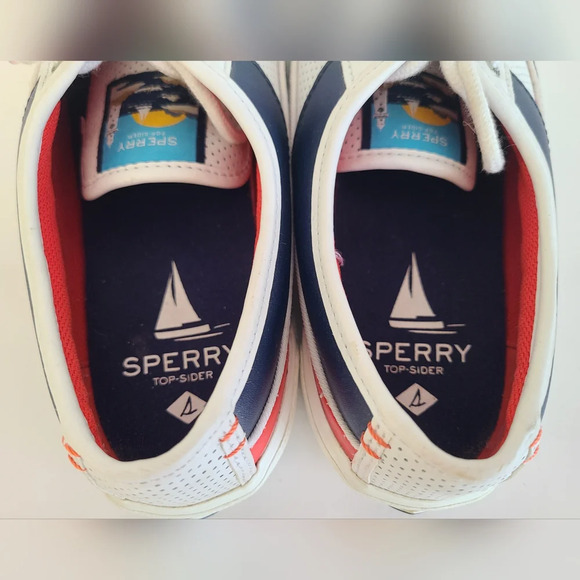 Sperry Women's Soletide Navy/Red Sneakers, STS86220, Size 9 - Picture 5 of 9